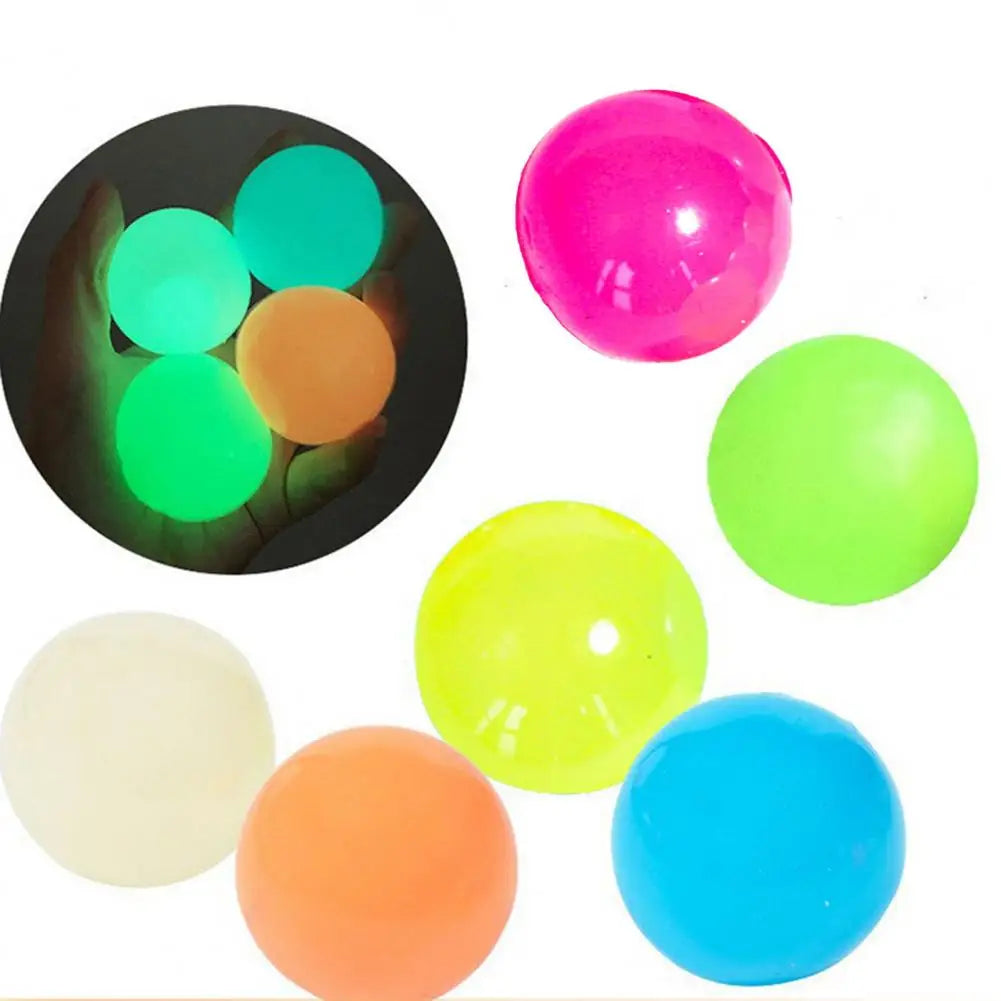 Sticky glowing balls