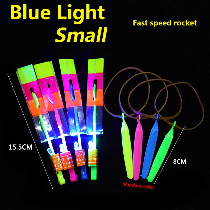 LED Rocket Helicopter Flying Toy