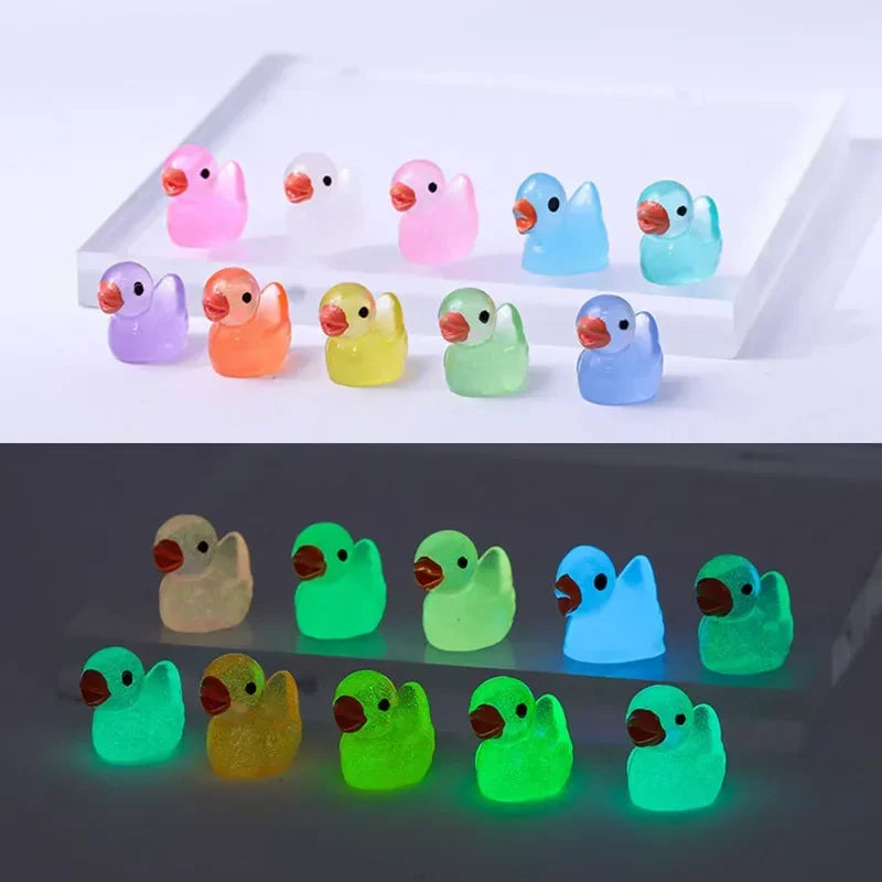 200/100/50pcs Luminous Mini ducks