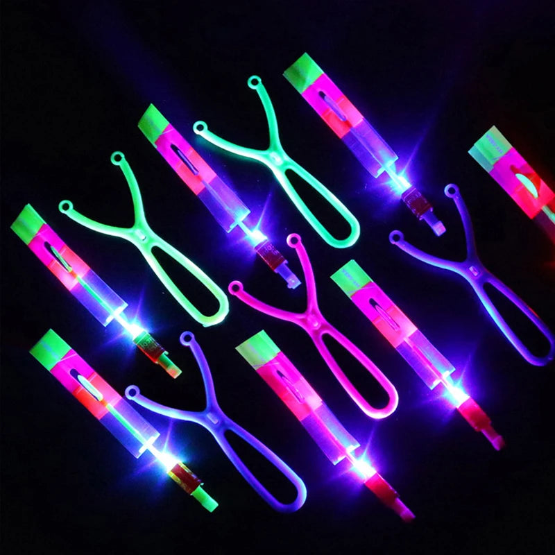 LED Rocket Helicopter Flying Toy