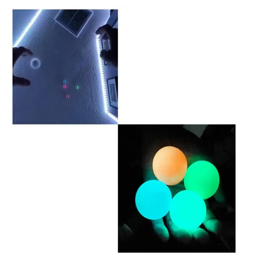 Sticky glowing balls