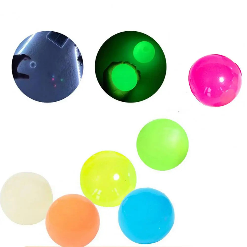 Sticky glowing balls