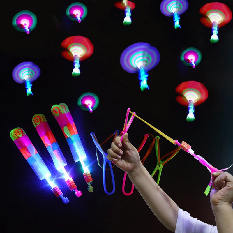 LED Rocket Helicopter Flying Toy