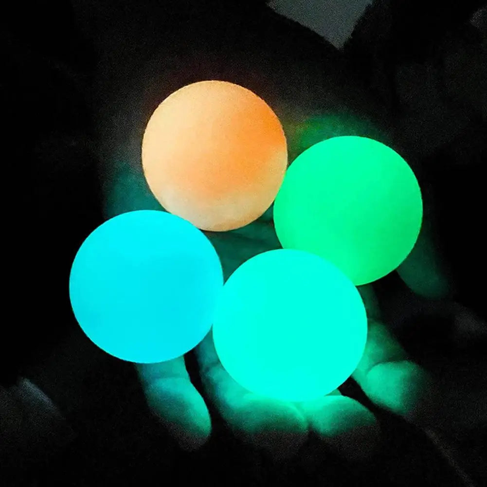 Sticky glowing balls