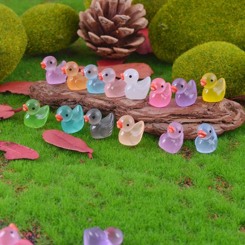 200/100/50pcs Luminous Mini ducks